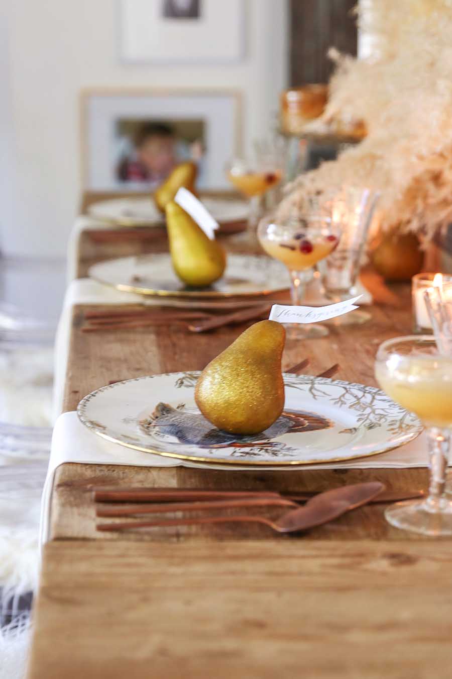 Thanksgiving Place Cards Free Printable - Modern Glam