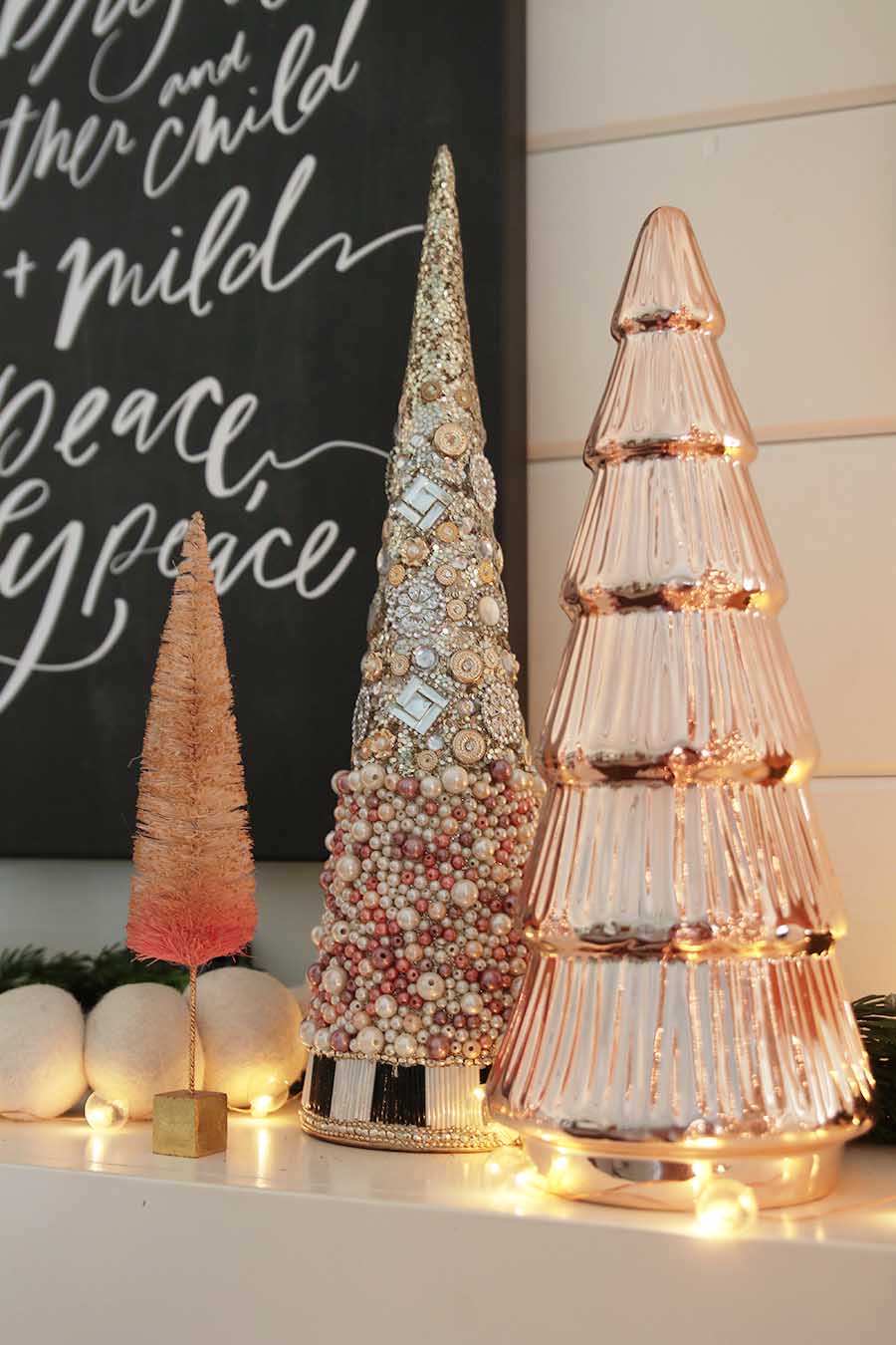 Rose Gold Christmas Decorations