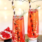 pomegranate champagne cocktail