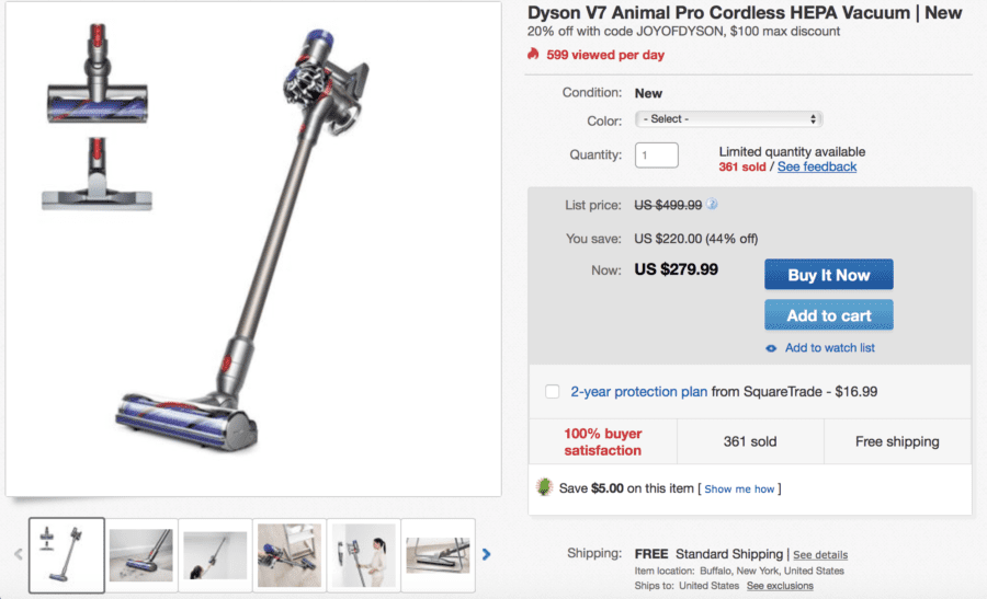 eBay dyson