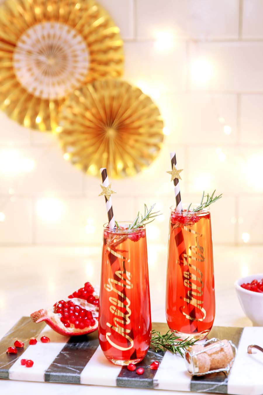 Pomegranate Champagne Cocktail Recipe