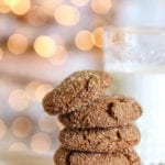 Spicy Chewy Ginger Molasses Christmas Cookie