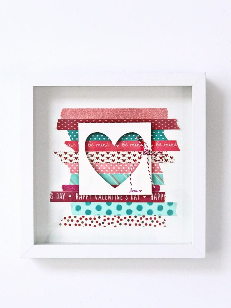 DIY Washi Tape Valentine's Day decor