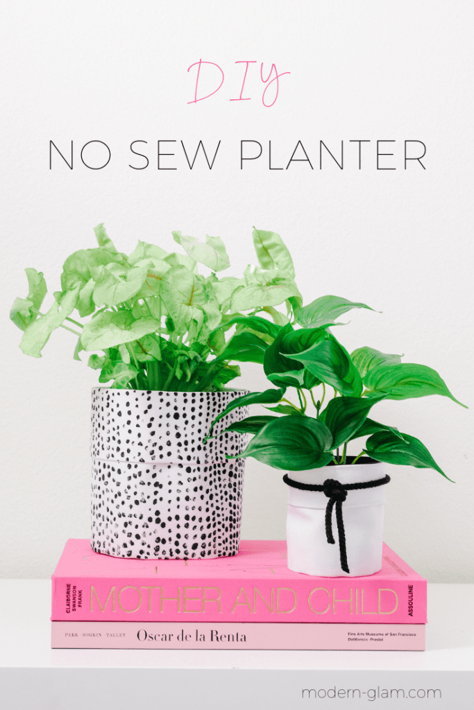 no sew planter fabric pot