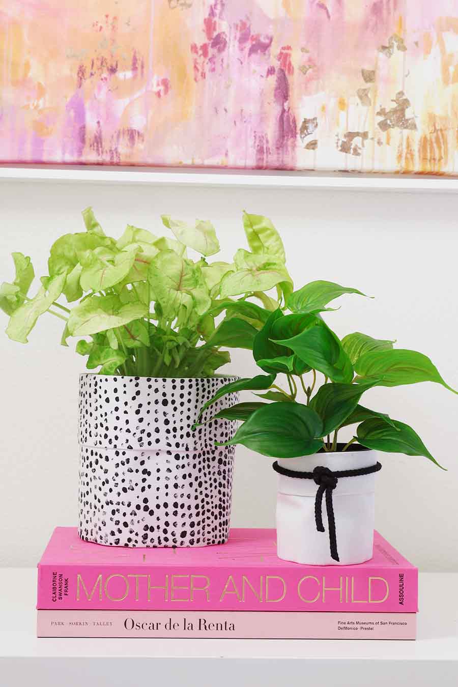 modern fabric pot