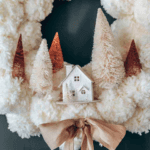 anthropologie pom pom wreath
