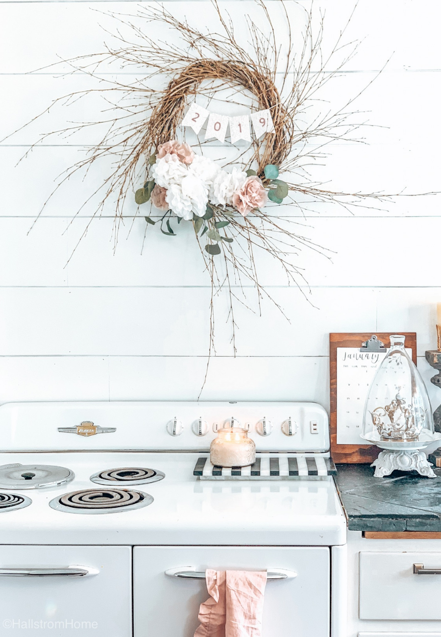 paper flower wreath