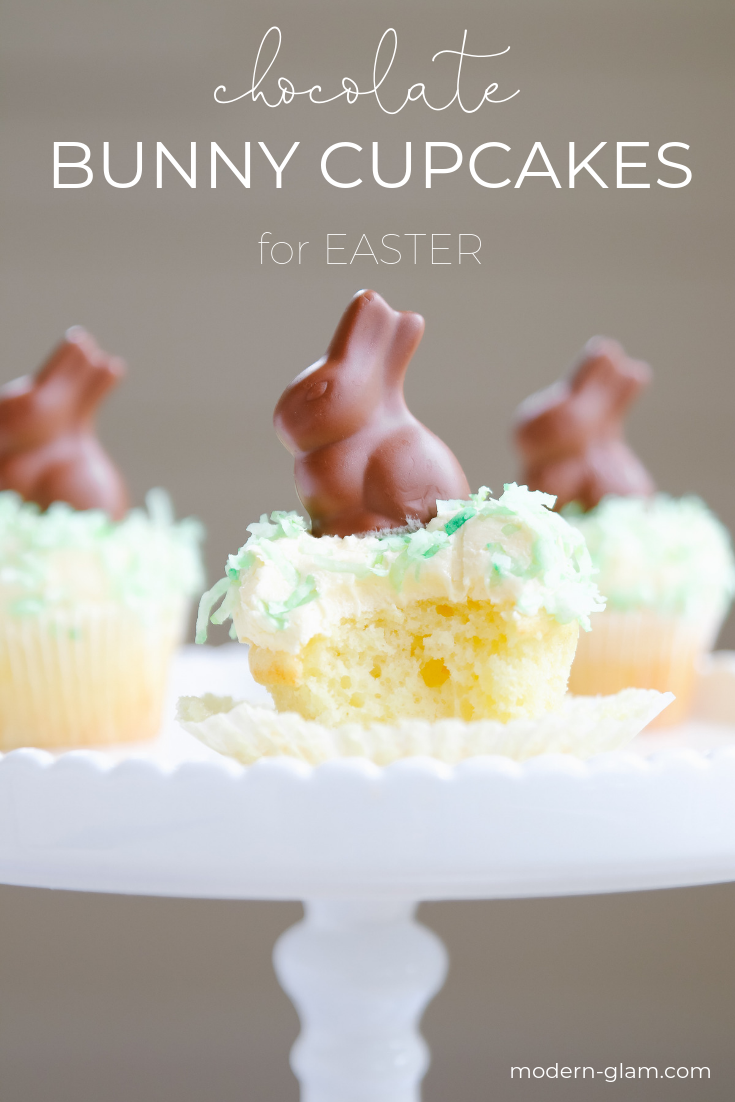 chocolate bunny cupcakes