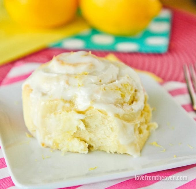 lemon rolls with icing