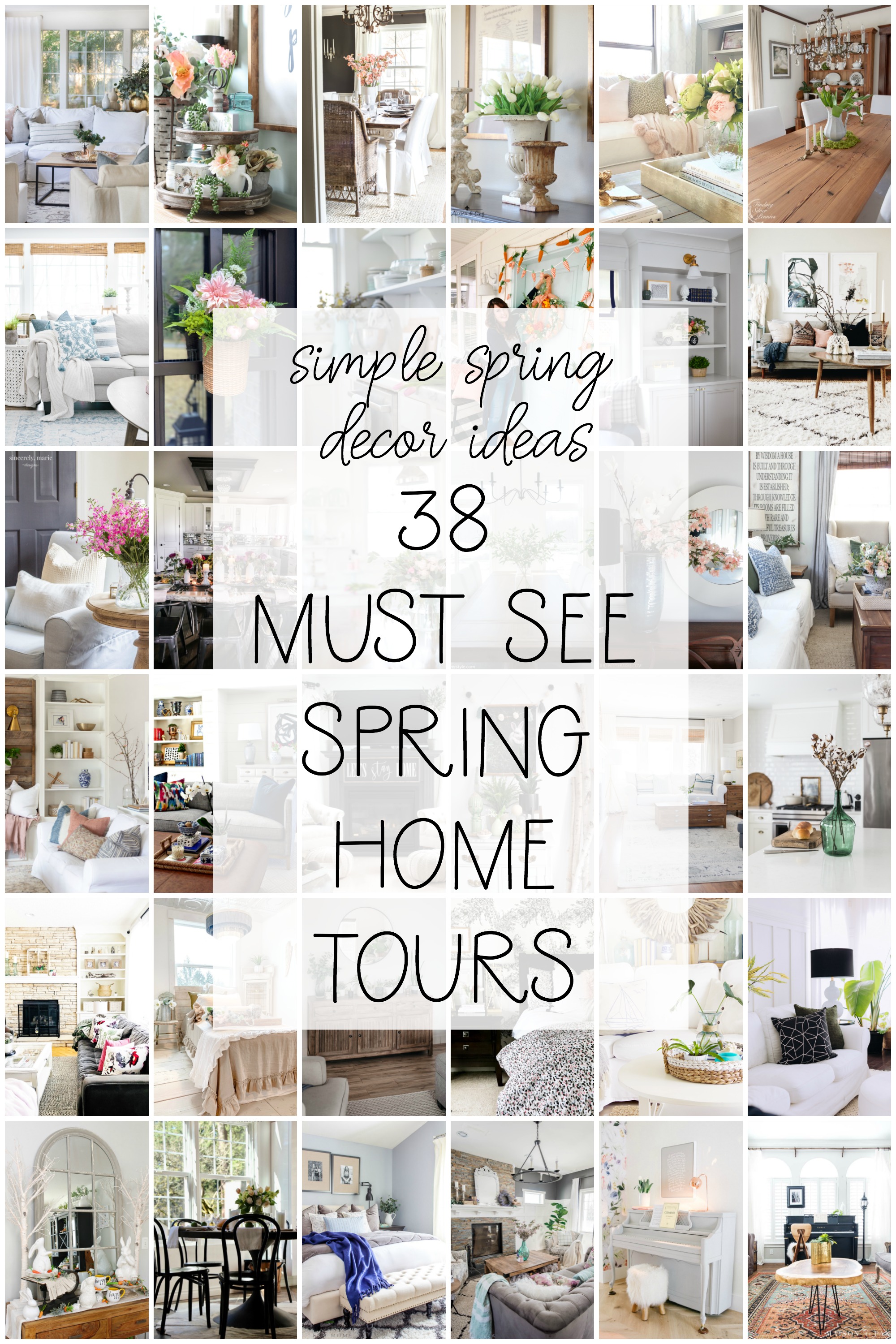 spring decorating ideas via @modernglamhome