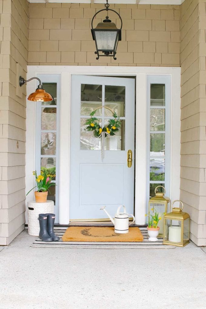 Easy Front Porch Decorating Ideas For Spring And Summer Modern Glam - Front Door Decoration Ideas