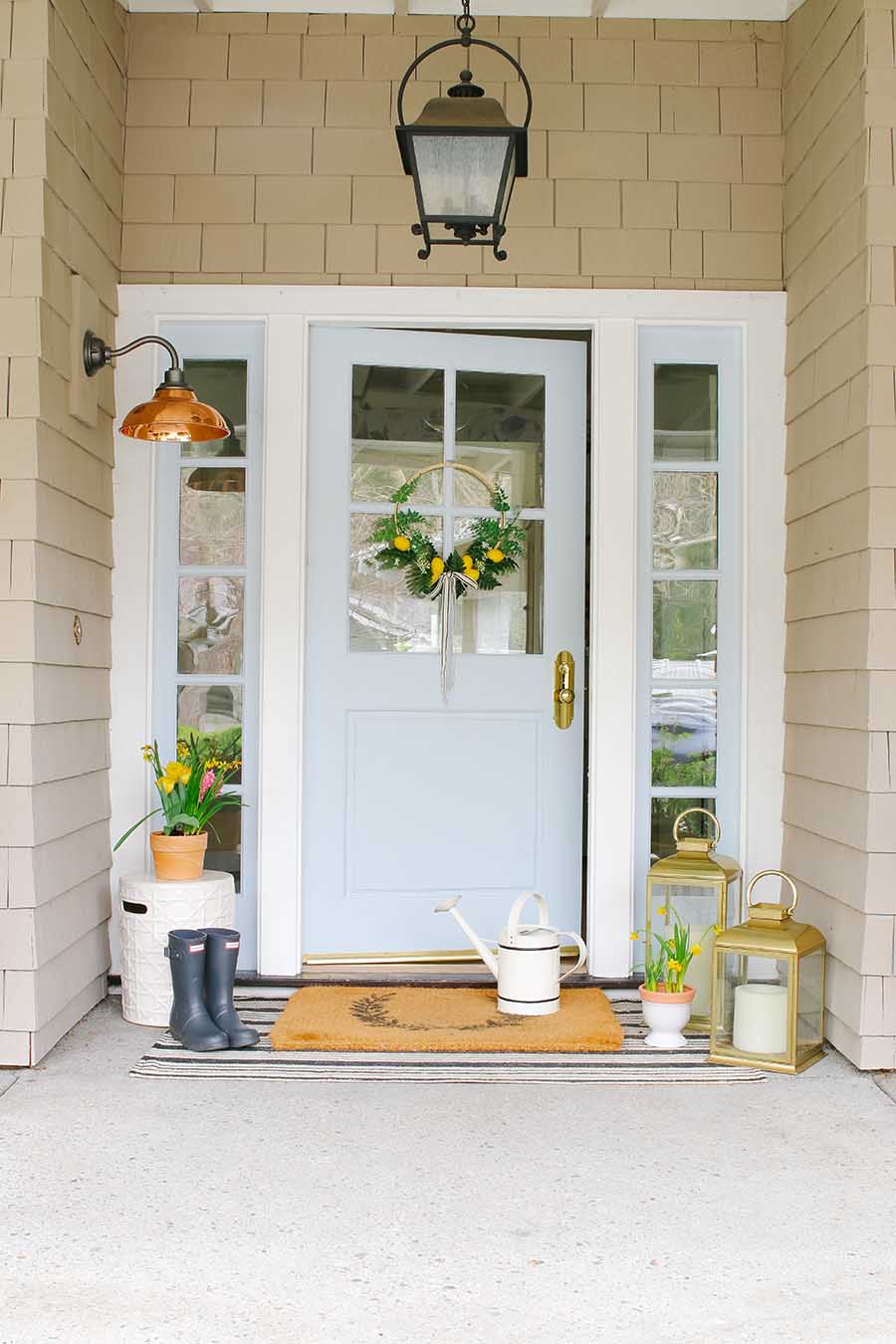 Easy Front Porch Decorating Ideas for Spring and Summer - Modern Glam