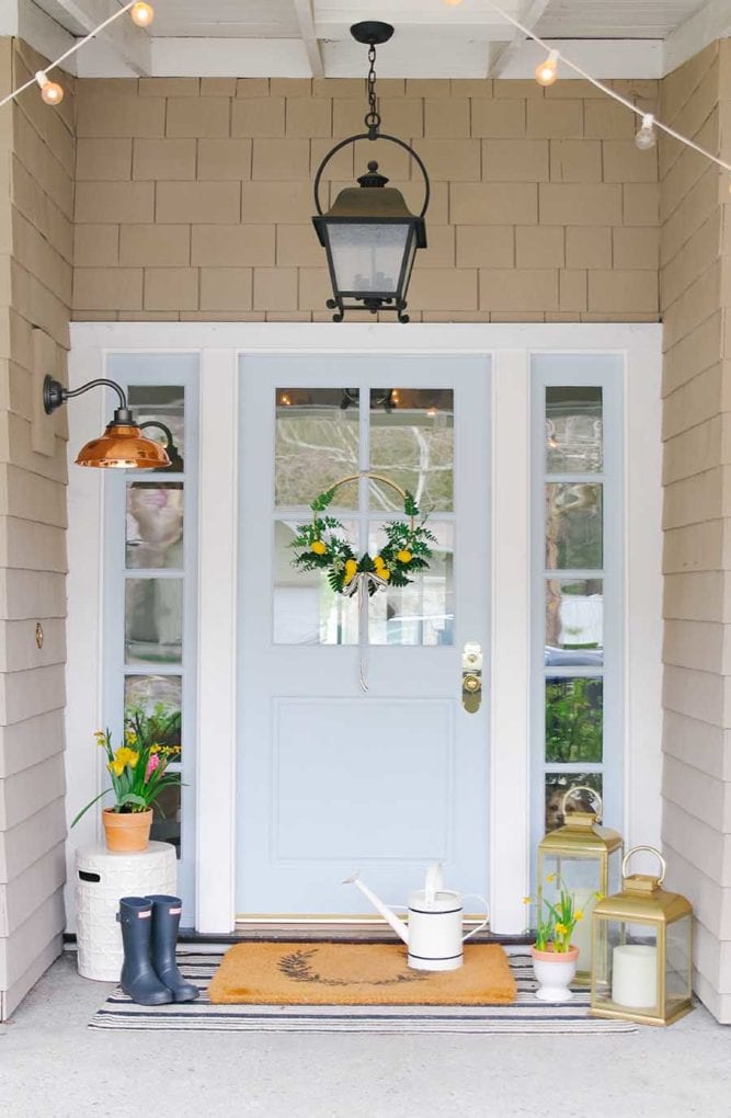 Stylish front porch for spring