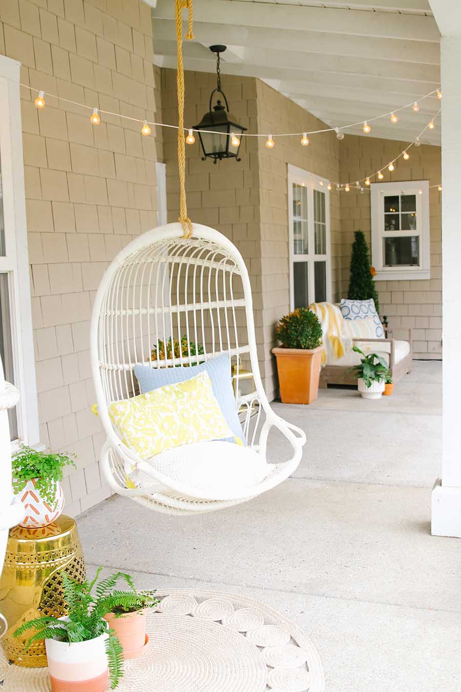 simple spring porch decorations