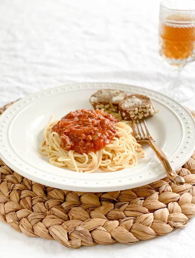 savory spaghetti for weeknight dinner