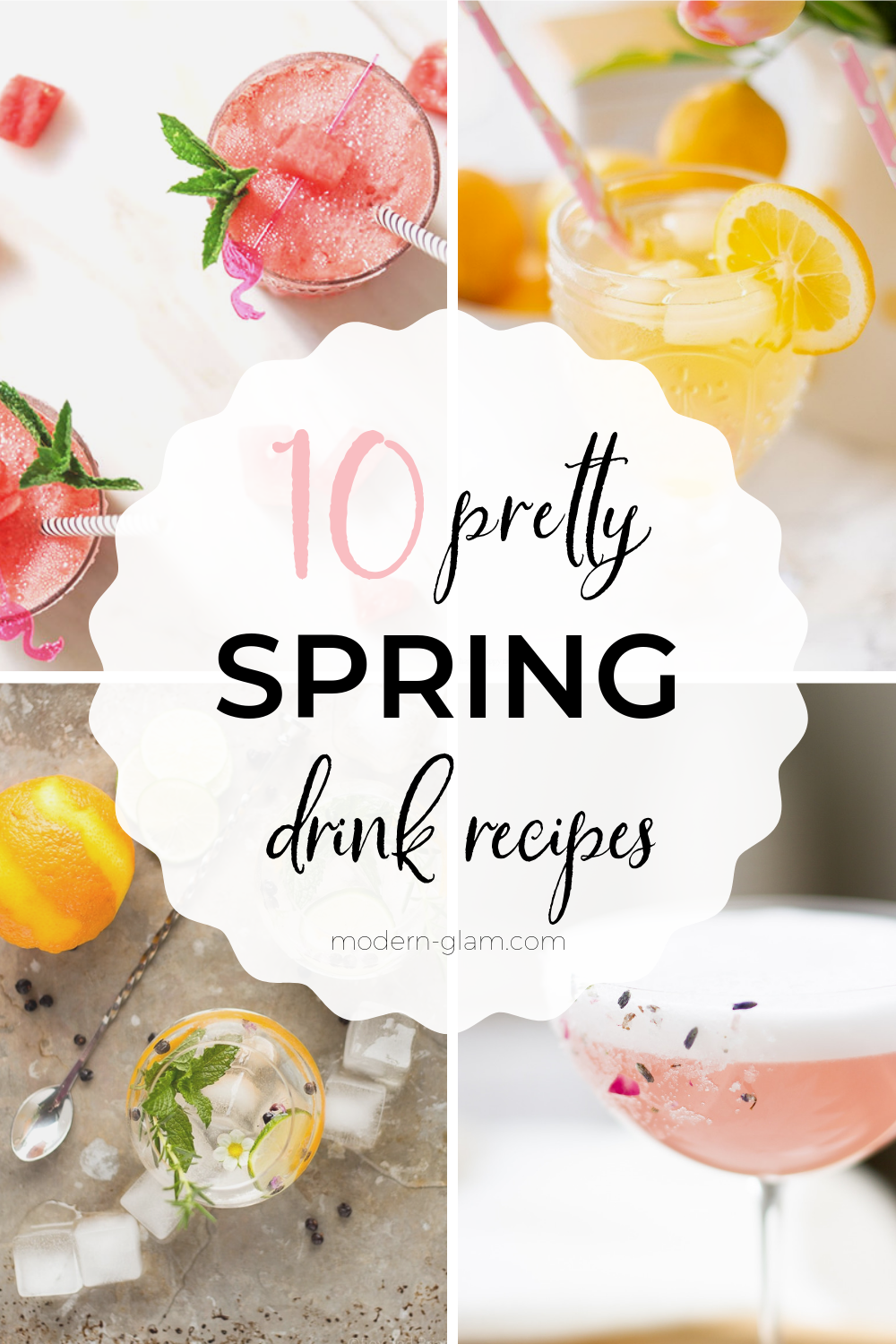 pretty spring drink recipes