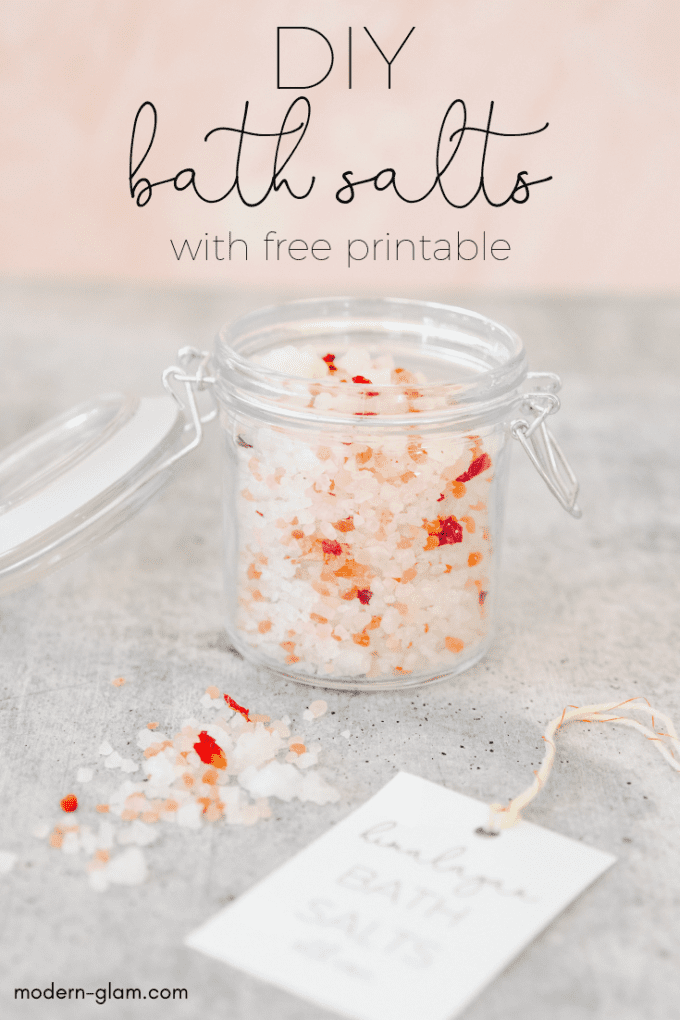 DIY Bath Salts with Himalayan Salt & Essential Oils Modern Glam
