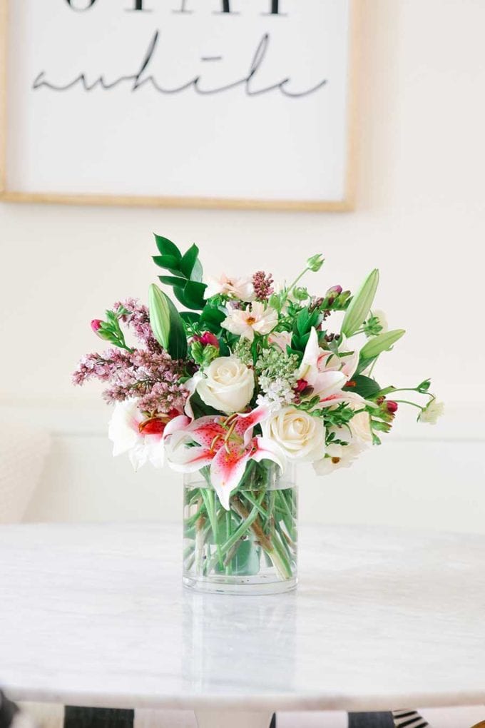 Grocery Store Flower Arrangement DIY Modern Glam