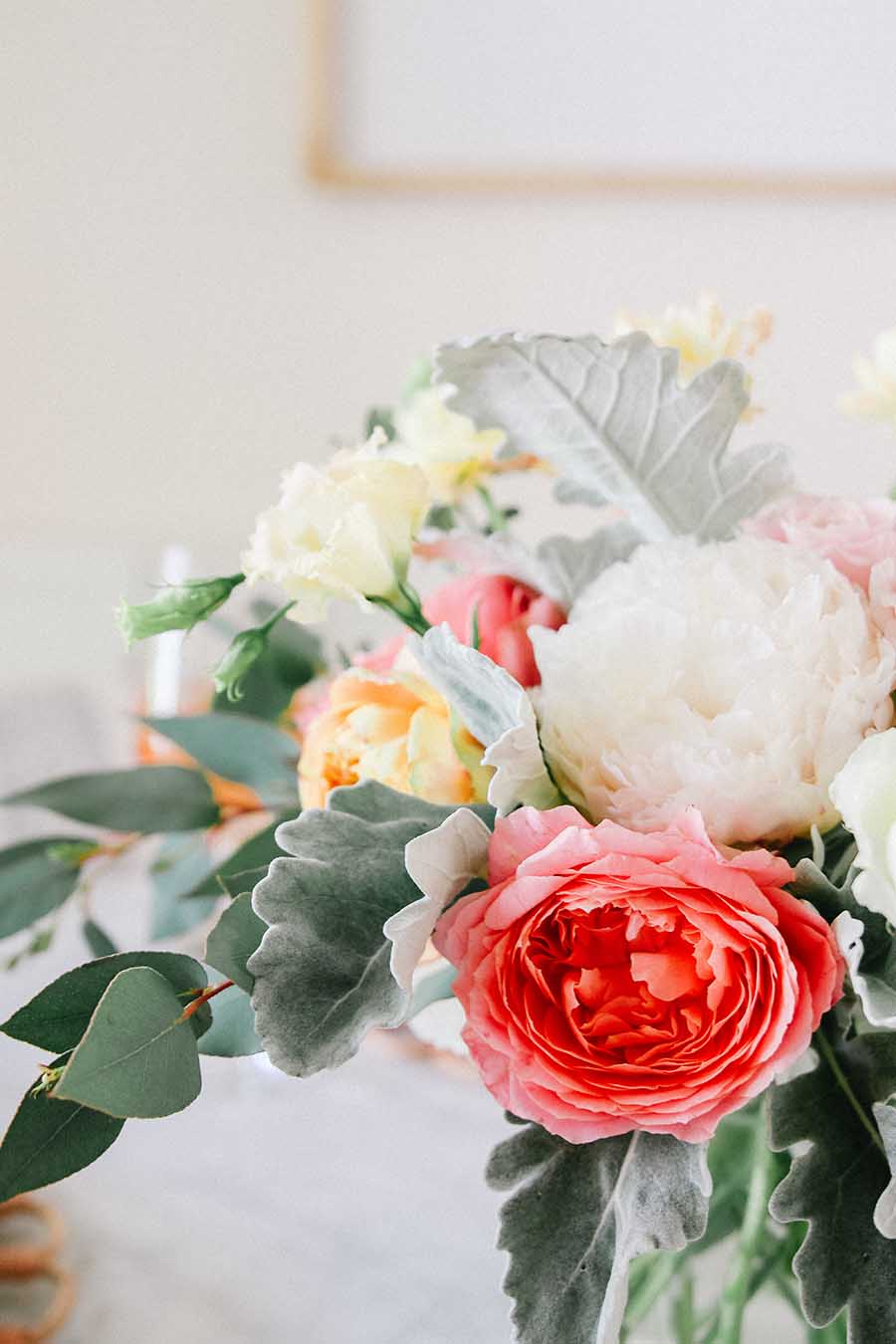 garden roses arrangement