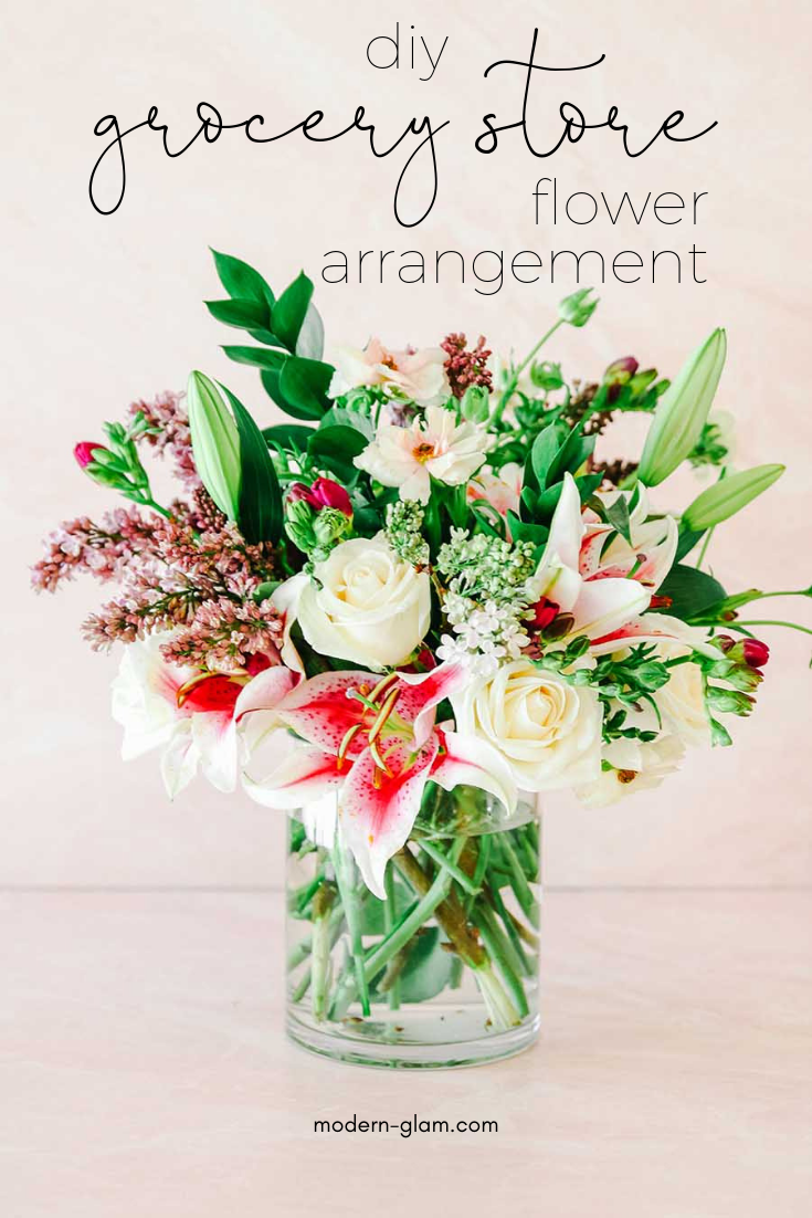 grocery store flower arrangement 