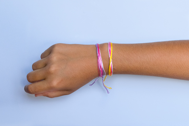 diy string bracelet craft