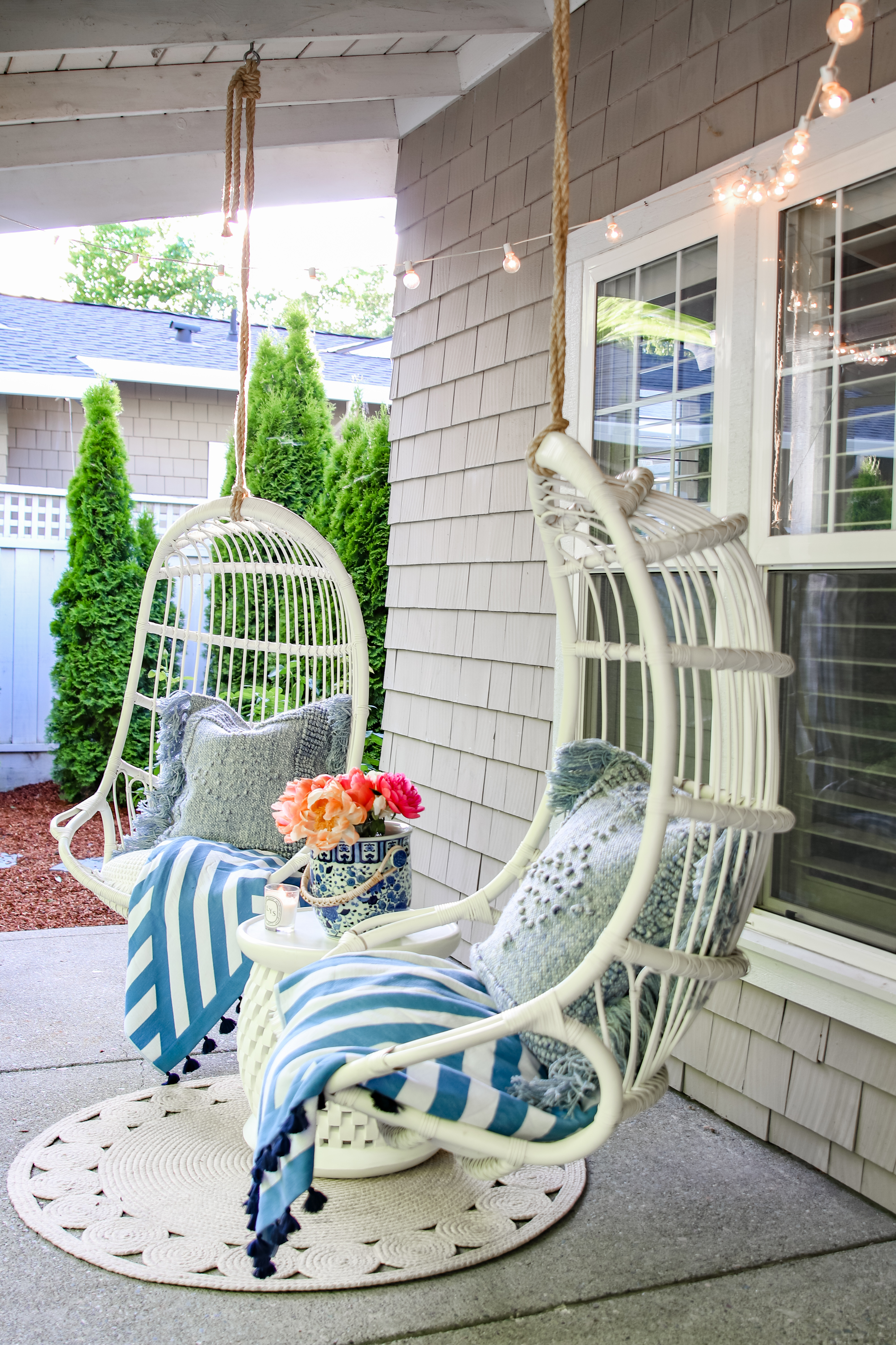 serena & lily hanging chair review