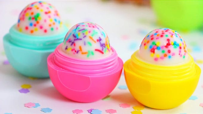 eos cupcake lip balm