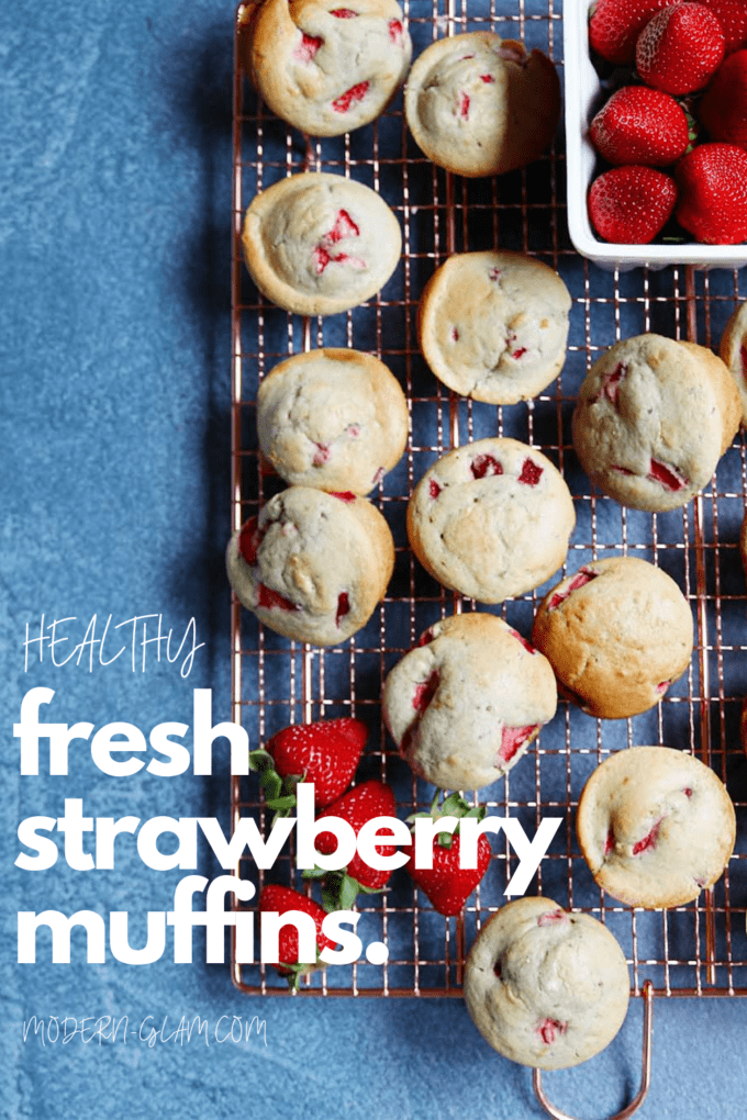 fresh strawberry muffins