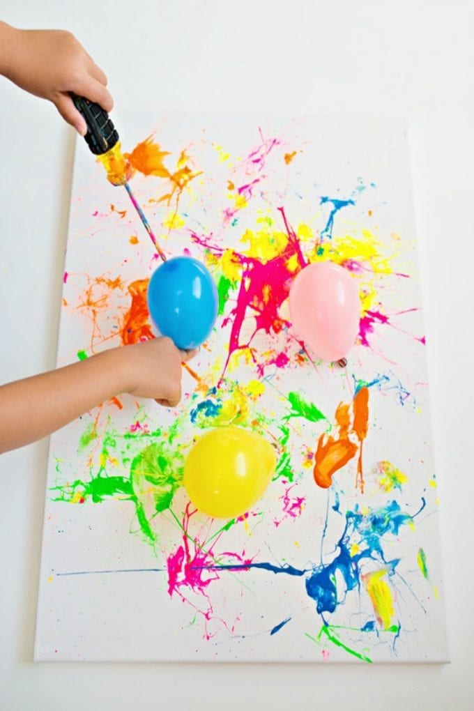 diy splatter painting