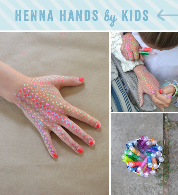 henna hands for kids