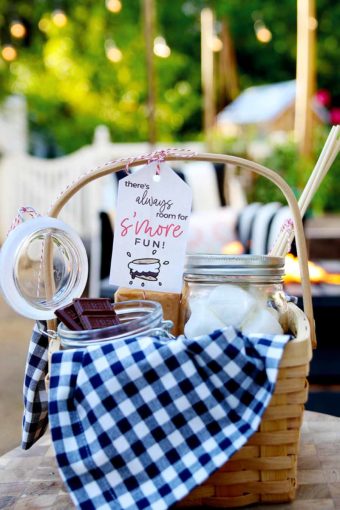 diy s'mores gift basket