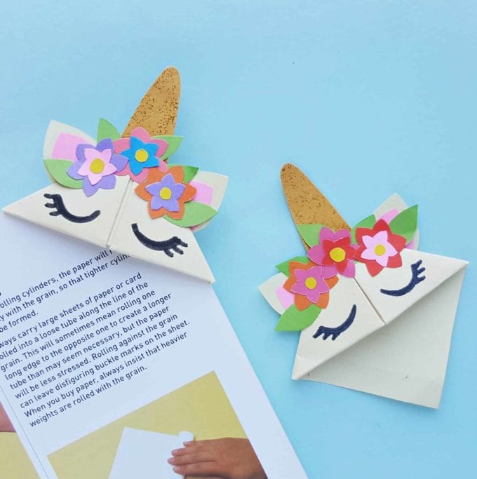 diy unicorn bookmark for summertime fun