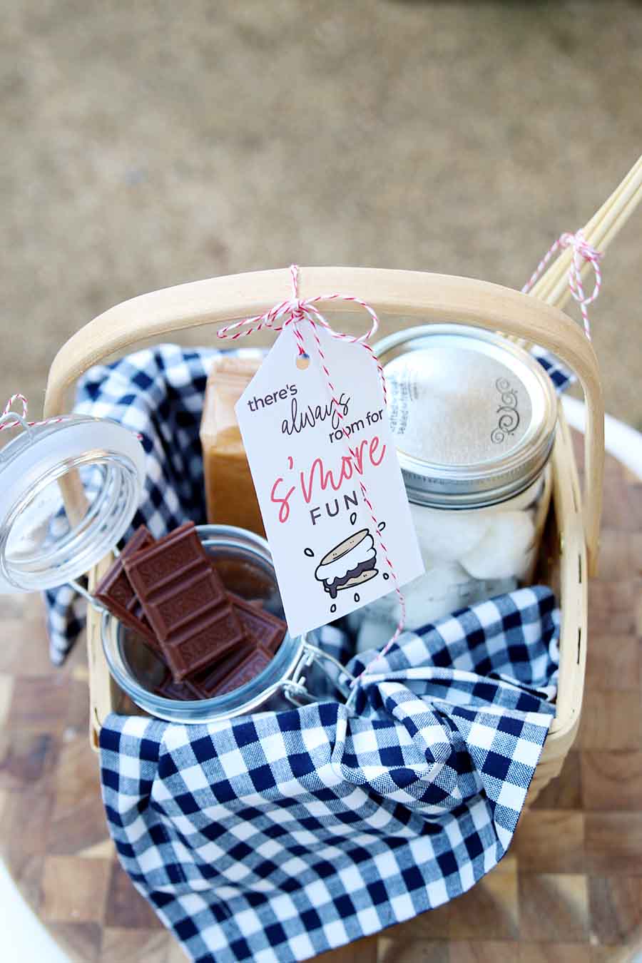 campfire gift basket idea