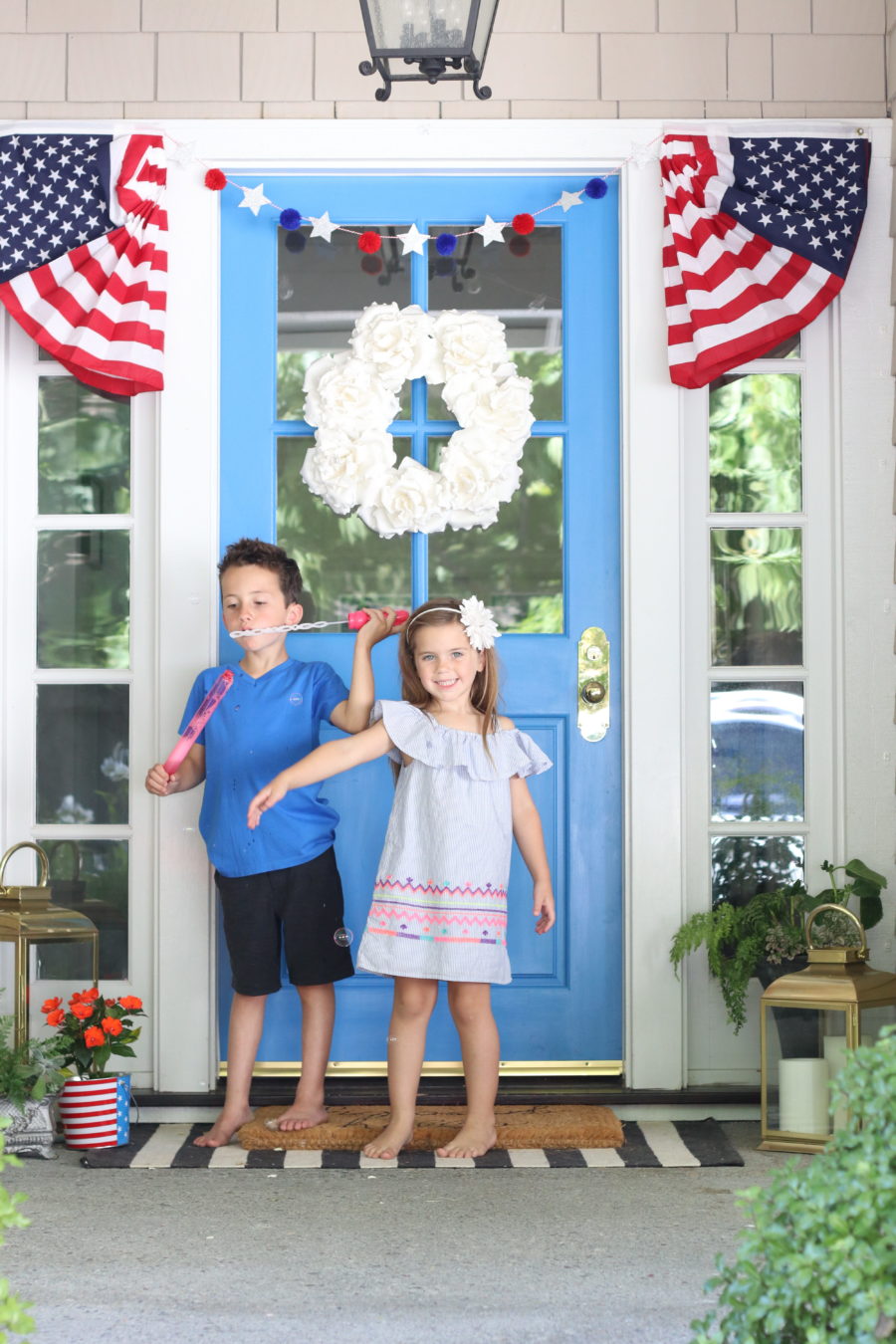 patriotic front porch decorating ideas