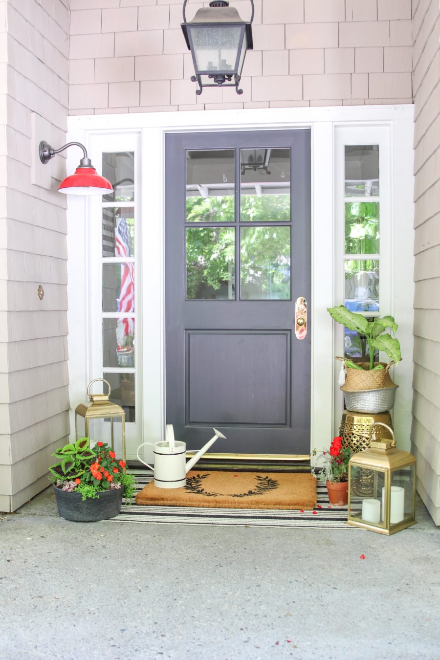 modern farmhouse front porch