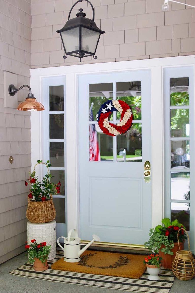 Patriotic Front Porch Decorating Ideas - Modern Glam