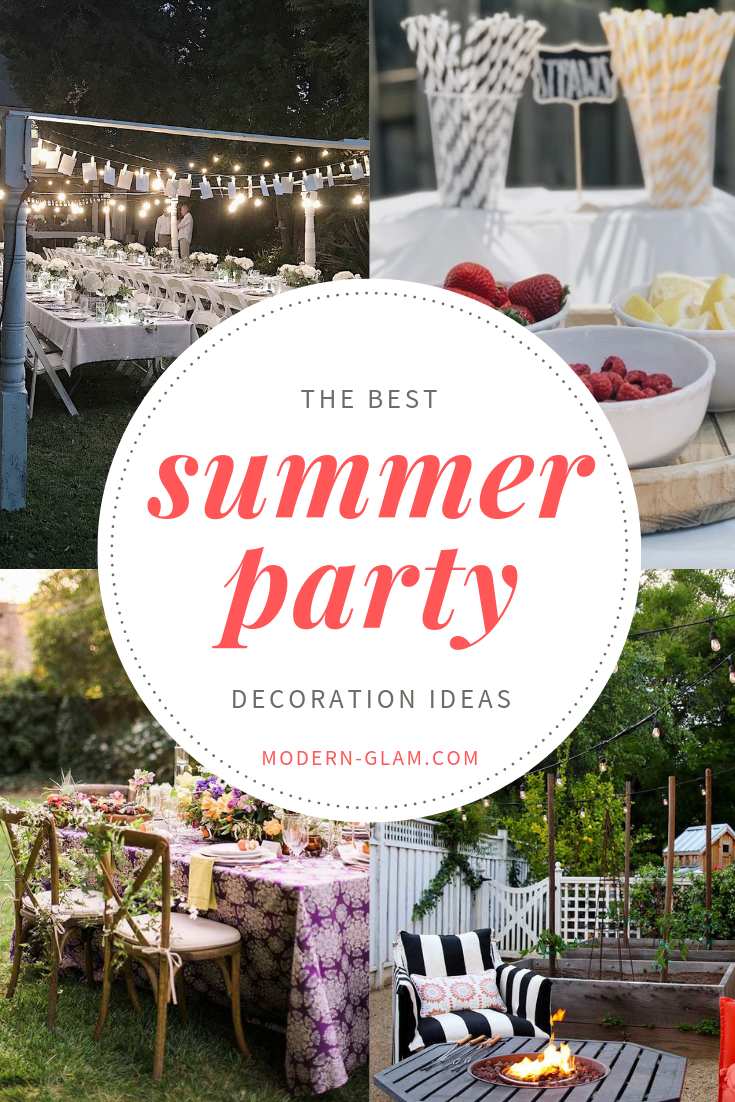 18 Perfect Summer Party Decoration Ideas   Modern Glam