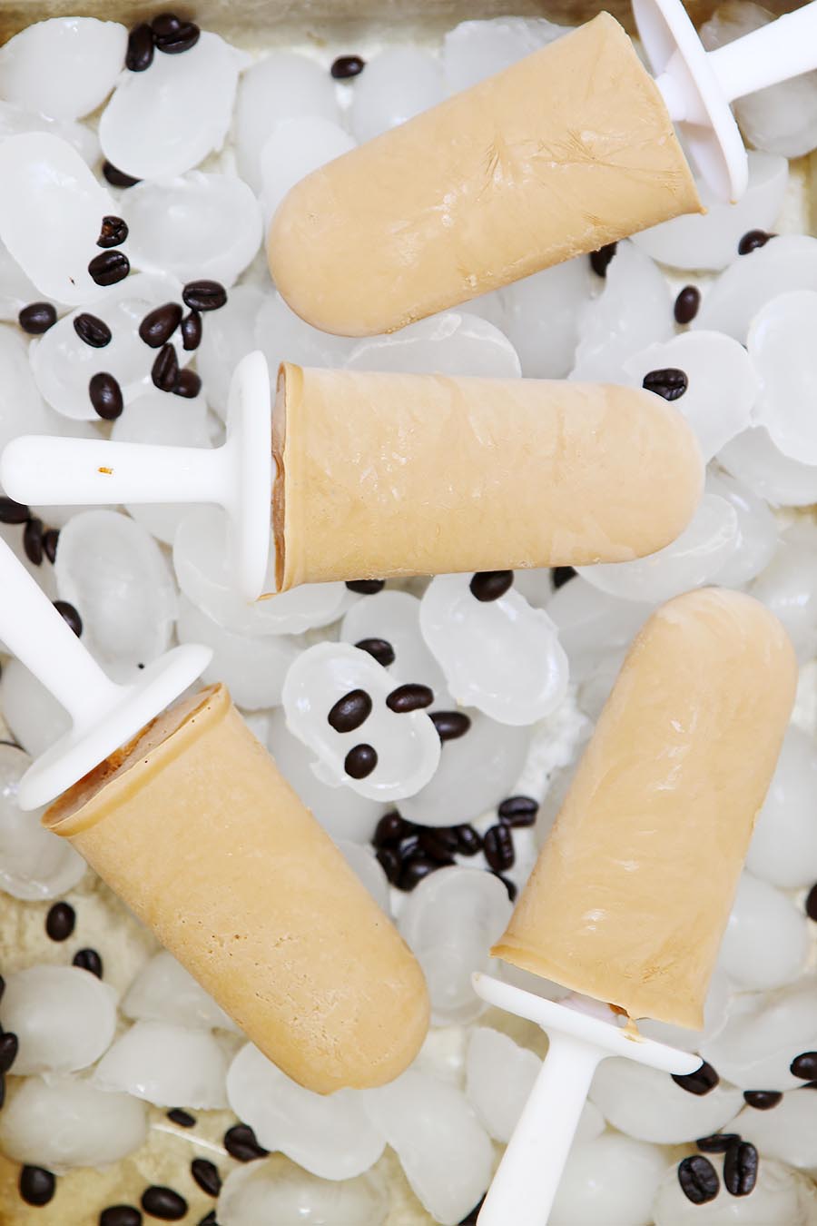 creamy iced coffee popsicle