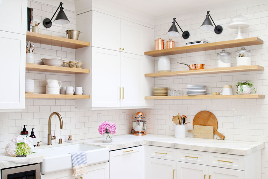 open shelving ideas for kitchen