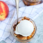 paleo peach pies in mason jars