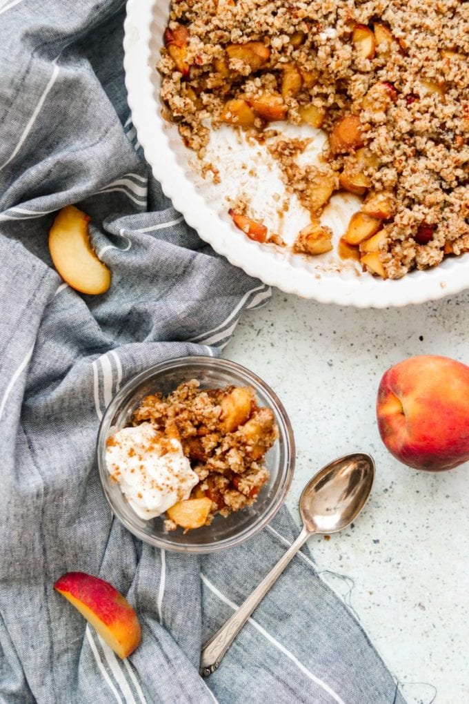 paleo peach crisp