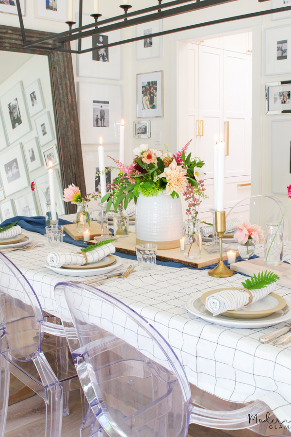 modern farmhouse summer table