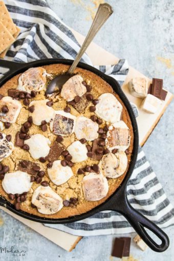 s'mores pie in skillet