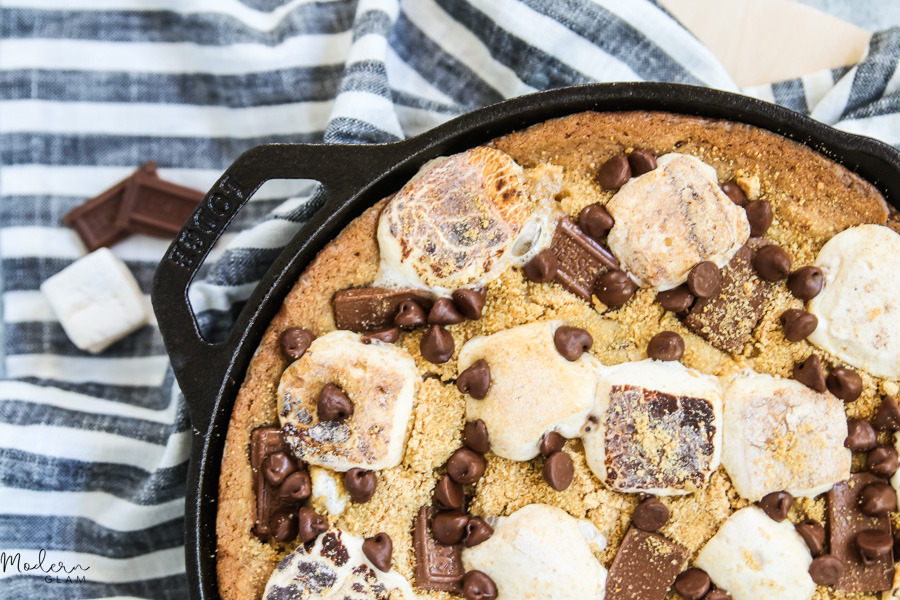 Healthy S'mores Skillet Cookie