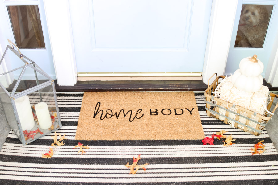 how to make a custom doormat for fall