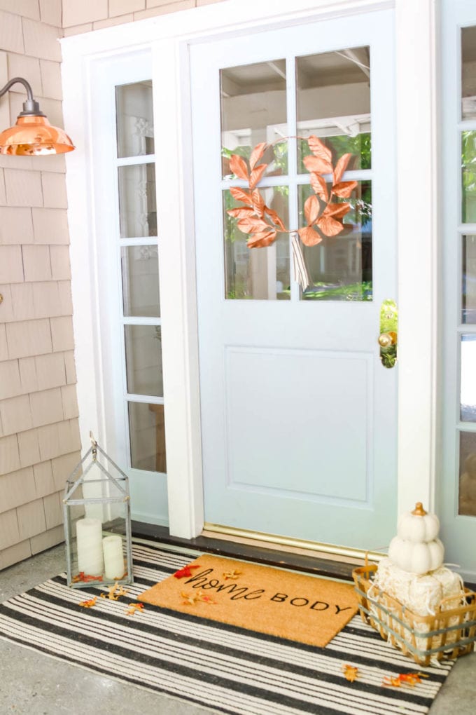 Front Porch Door Mat Layering Ideas for Fall 