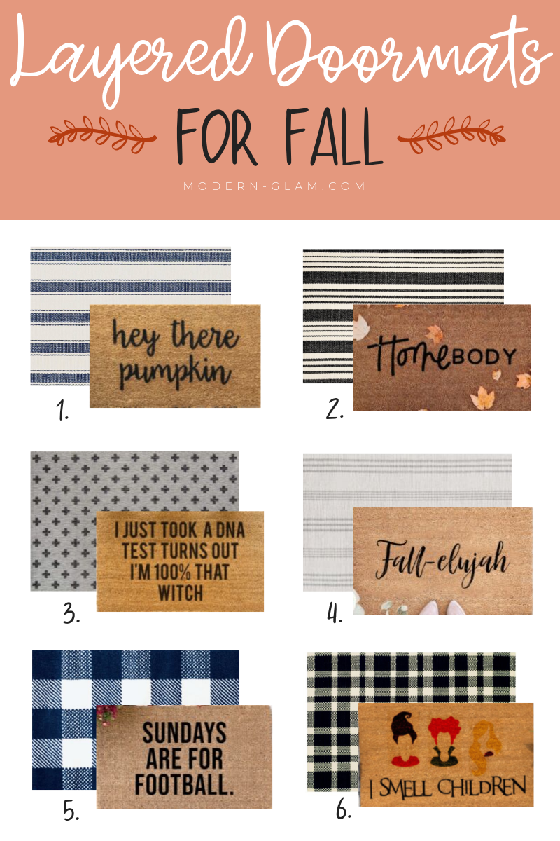 Front Porch Door Mat Layering Ideas for Fall 