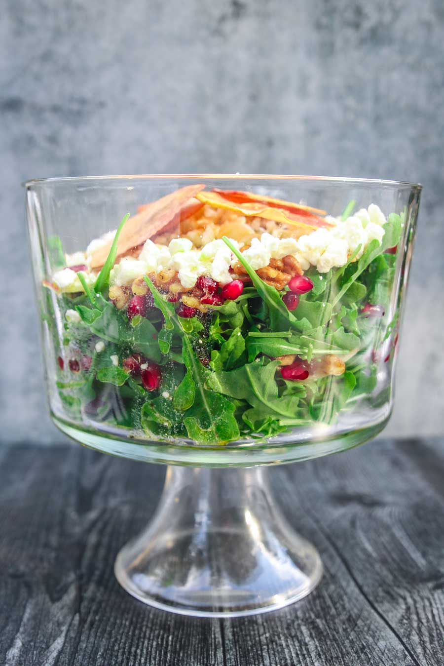 magnolia table layered arugula salad