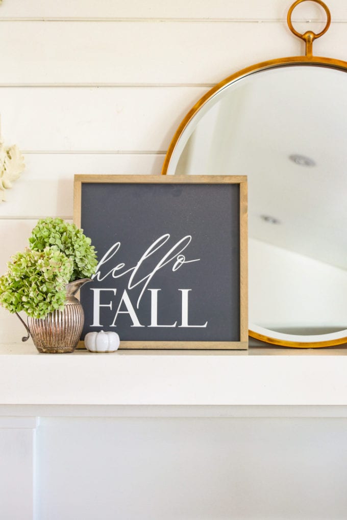 fall decorating ideas for fall mantel