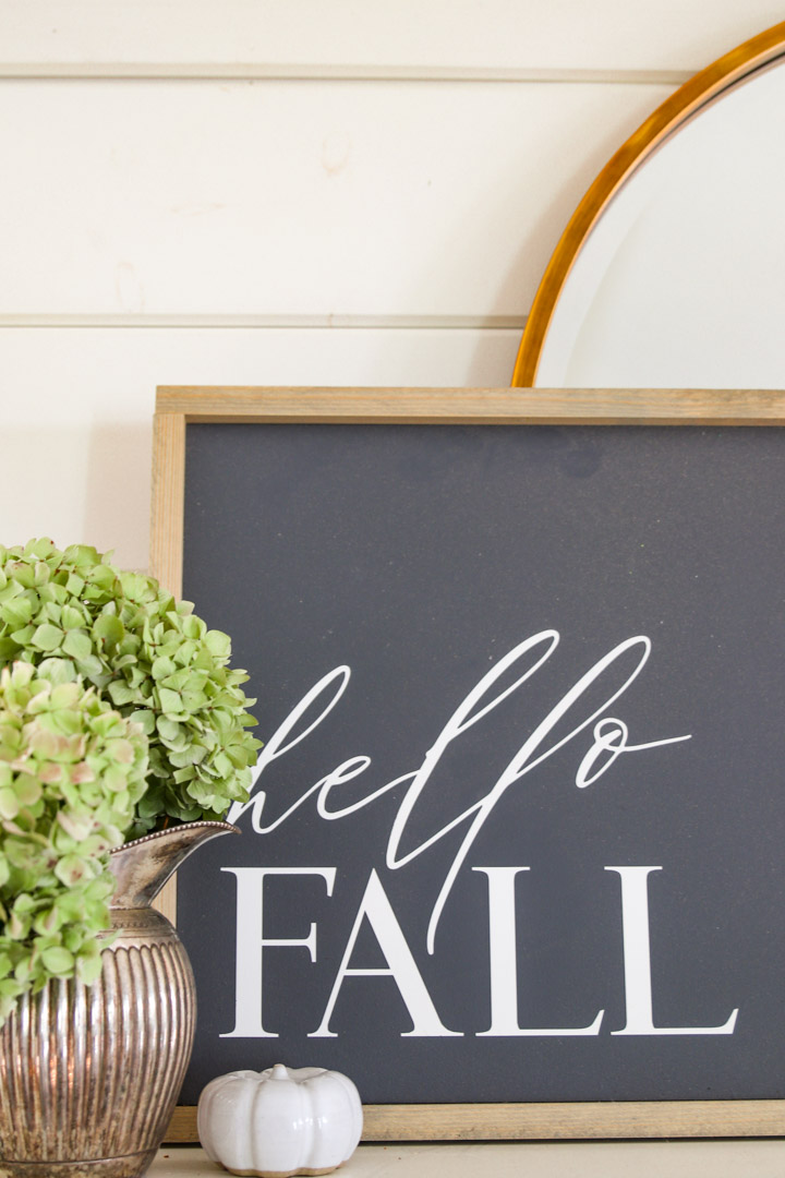 Simple And Neutral Fall Mantel Decor Modern Glam